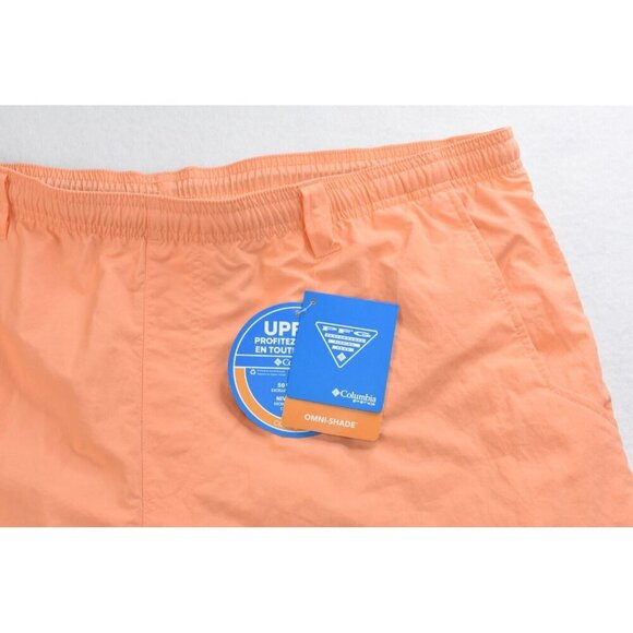 Columbia Backcast III Water Men's Short Size Orange Glow PFG UPF50 - Picture 4 of 12